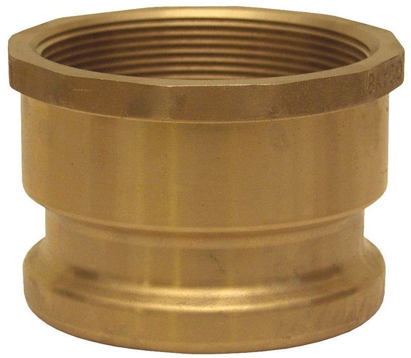 BZ4051 by Dixon Valve | Top Seal Fuel Delivery Tank Adapter | 4" Adapter x 4" Female NPT | Bronze
