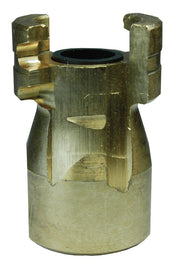 P4F8-B by Dixon Valve | Pneumatic Quick Disconnect Coupling | Dual-Lock P-Series | 1" Female NPTF x 1/2" Body Size | Plug | Nitrile Seal | Brass