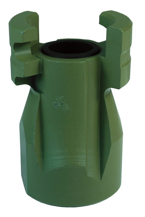 P4F6-9 by Dixon Valve | Pneumatic Quick Disconnect Coupling | Dual-Lock P-Series | 3/4" Female NPTF x 1/2" Body Size | Plug | Nitrile Seal | Steel/PTFE Coating
