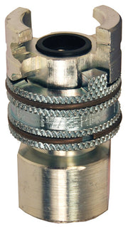 4PF4 by Dixon Valve | Pneumatic Quick Disconnect Coupling | Dual-Lock P-Series | 1/2" Female NPTF x 1/2" Body Size | Socket | Nitrile Seal | Steel