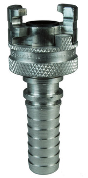 4PS6-S by Dixon Valve | Pneumatic Quick Disconnect Coupling | Dual-Lock P-Series | Hose Barb | 3/4" Hose ID x 1/2" Body Size | Socket | Nitrile Seal | 303 Stainless Steel