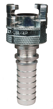 4PS6 by Dixon Valve | Pneumatic Quick Disconnect Coupling | Dual-Lock P-Series | Hose Barb | 3/4" Hose ID x 1/2" Body Size | Socket | Nitrile Seal | Steel