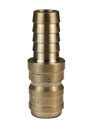 E4S4-B by Dixon Valve | Hydraulic Quick Disconnect Coupling | E-Series | Hose Barb | 1/2" Hose ID x 1/2" Straight-Through Interchange | Plug | Brass