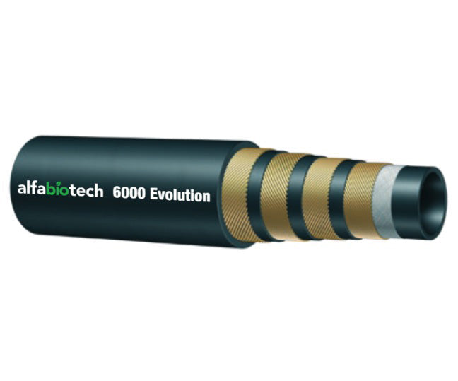 E6KST-12 Alfagomma by Kuriyama | Alfabiotech Evolution Series | E6KST Series | 4-Wire | Supertuff Hydraulic Hose | 3/4" ID | 1.20" OD | 6000 PSI