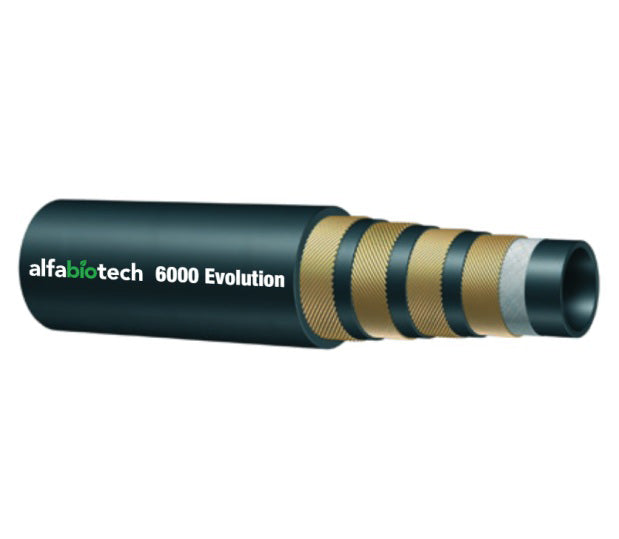 E6K-08 Alfagomma by Kuriyama | Alfabiotech Evolution Series | E6K Series | 4-Wire | Minetuff Hydraulic Hose | 1/2" ID | 0.89" OD | 6000 PSI