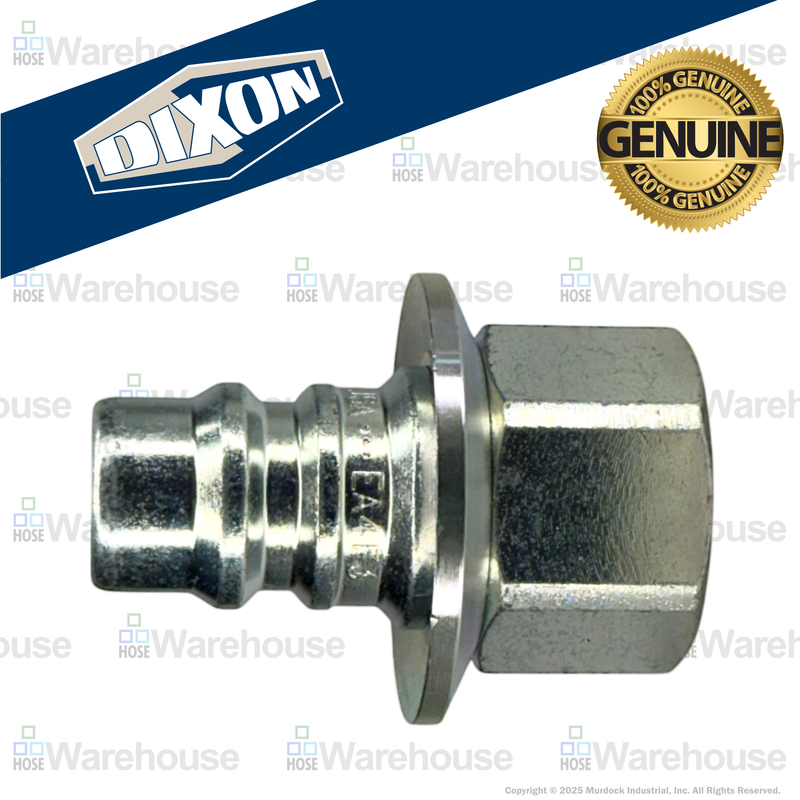 EA4F3 by Dixon Valve | Hydraulic Quick Disconnect Coupling | EA-Series | 3/8" Female NPTF x 1/2" Water-Blast Interchange | Plug | Steel