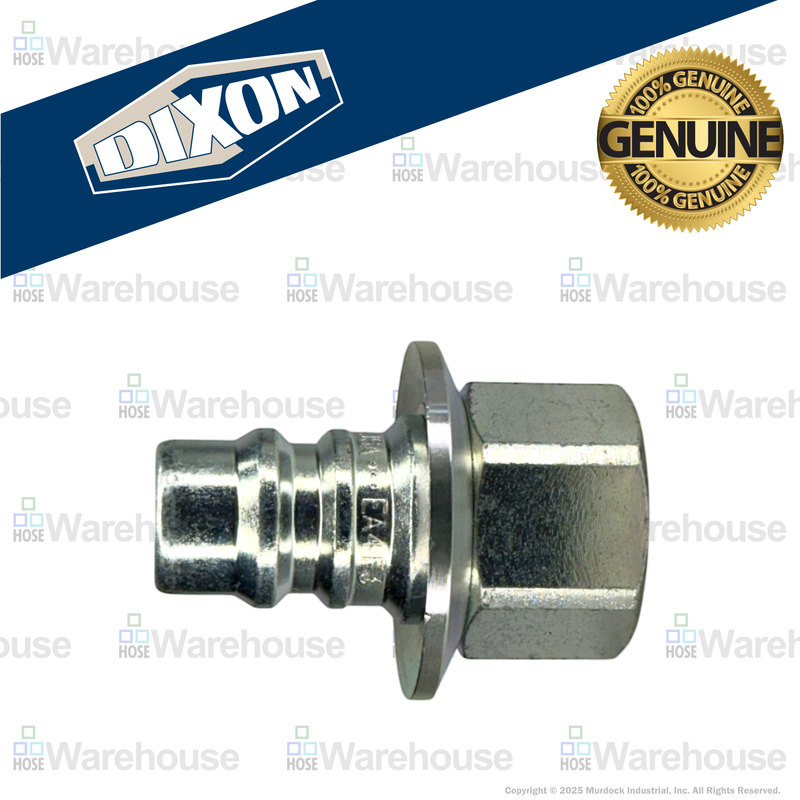 EA4F4 by Dixon Valve | Hydraulic Quick Disconnect Coupling | EA-Series | 1/2" Female NPTF x 1/2" Water-Blast Interchange | Plug | Steel
