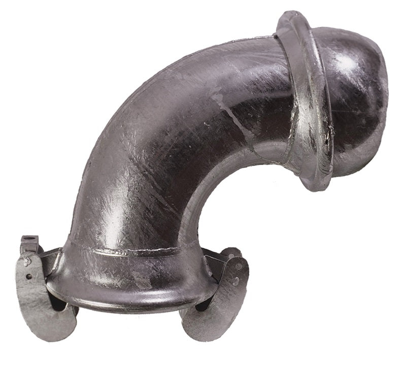 EL21510-90 by Dixon Valve | Type A (Agri-Lock) Quick Connect Fitting | 10" Size | 90° Elbow | Male x Female | Galvanized Steel