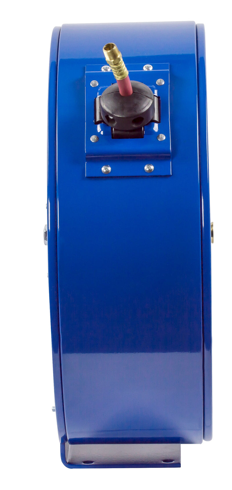 EN-N-335 by Coxreels | EN Series | 300 PSI Enclosed Spring Driven Hose Reel for Air & Water | 3/8" Hose ID, 3/8" FNPT Inlet x 3/8" MNPT Hose End | Steel | 35ft PVC Hose Included