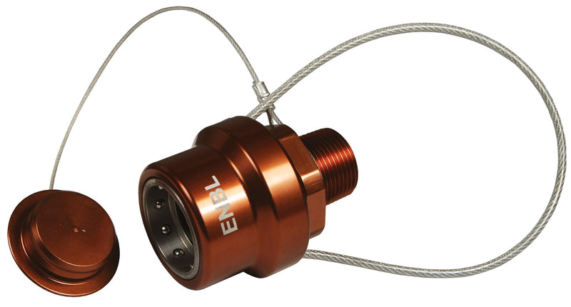 ENBL-P6 by Dixon Valve | FloMAX High Flow 3/4"-Series | Nozzle with Plug | 3/4" Male NPT | Copper | Anodized Aluminum