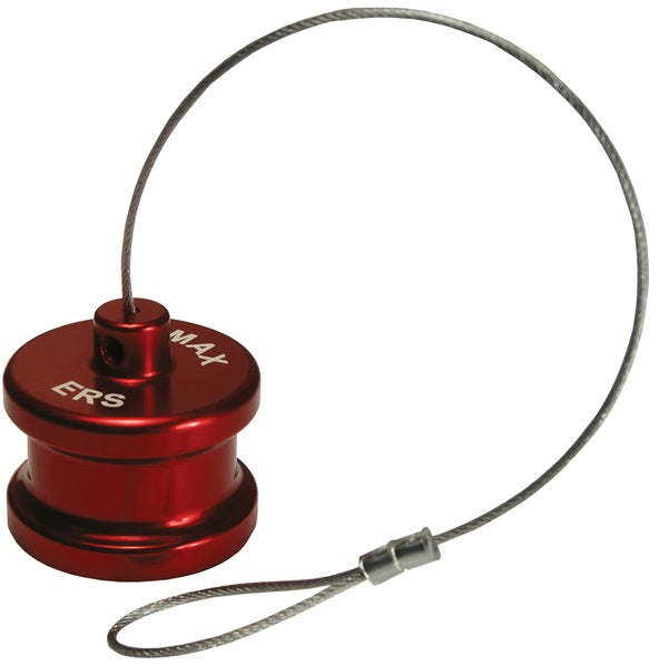 ERS-CAP by Dixon Valve | FloMAX Standard-Series | Engine Oil Receive Cap | Red | Anodized Aluminum