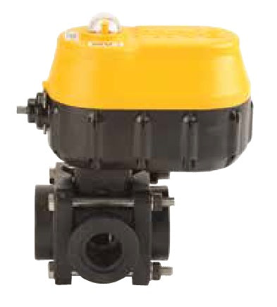 EVX150BL by Banjo | EVX Bolted Side Load Electric Valve | Full Port | 1-1/2" Pipe Size | 1-1/2" Opening Thru Ball | FKM Seals | Polypropylene