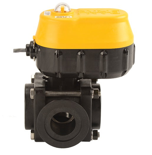 EVX200SL by Banjo | EVX Bolted Side Load Electric Valve | Standard Port | 2" Pipe Size | 1-1/2" Opening Thru Ball | FKM Seals | Polypropylene