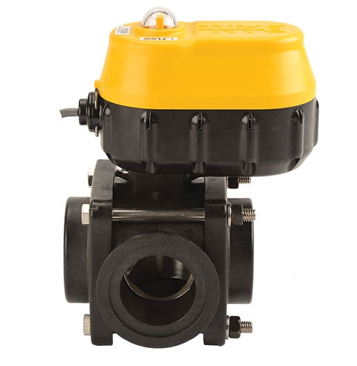 EVX220SL by Banjo | EVX Bolted Side Load Electric Valve | Full Port | 2" Pipe Size | 2" Opening Thru Ball | FKM Seals | Polypropylene