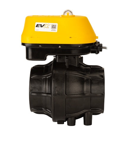 EVX300 by Banjo | EVX On/Off Electric Valve | Full Port | 3" Pipe Size | 3" Opening Thru Ball | FKM Seals | Polypropylene