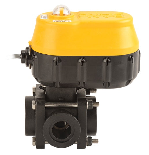 EVX075SL by Banjo | EVX Bolted Side Load Electric Valve | Full Port | 3/4" Pipe Size | 1" Opening Thru Ball | FKM Seals | Polypropylene