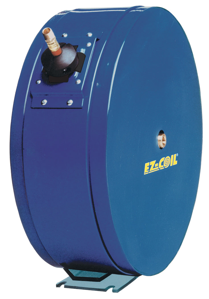 EZ-ENM-325 by Coxreels | EZ-EN Series | 3,000 PSI Enclosed EZ-Coil Safety Spring Driven Hose Reel for Air, Water & Oil | 3/8" Hose ID, 3/8" FNPT Inlet x 3/8" MNPT Hose End | Steel | 25ft Rubber Hose Included