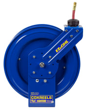EZ-P-LP-430 by Coxreels | EZ-P Series | 300 PSI EZ-Coil Safety Spring Driven Hose Reel for Air & Water | 1/2" Hose ID, 1/2" FNPT Inlet x 1/2" MNPT Hose End | Steel | 30ft PVC Hose Included