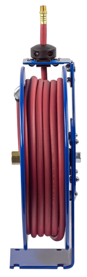 EZ-P-LP-325 by Coxreels | EZ-P Series | 300 PSI EZ-Coil Safety Spring Driven Hose Reel for Air & Water | 3/8" Hose ID, 3/8" FNPT Inlet x 3/8" MNPT Hose End | Steel | 25ft PVC Hose Included
