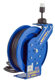 EZ-PC13-5012-A by Coxreels | EZ-PC Series | EZ-Coil Safety Spring Driven Power Cord Reel with Single Industrial Receptacle | 12/3 SJO Cord, 13A, 115V | Steel | 50ft Cord Included