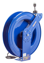 EZ-PC24-0016-A by Coxreels | EZ-PC Series | EZ-Coil Safety Spring Driven Power Cord Reel with Single Industrial Receptacle | 16/3 SJO Cord, 13A, 115V | Steel | 100ft Cord Included