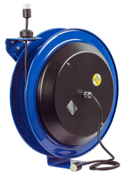 EZ-PC24-0012-A by Coxreels | EZ-PC Series | EZ-Coil Safety Spring Driven Power Cord Reel with Single Industrial Receptacle | 12/3 SJO Cord, 20A, 115V | Steel | 100ft Cord Included