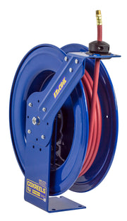 EZ-SH-550 by Coxreels | EZ-SH Series | 300 PSI EZ-Coil Safety Spring Driven Hose Reel for Air & Water | 3/4" Hose ID, 3/4" FNPT Inlet x 3/4" MNPT Hose End | Steel | 50ft PVC Hose Included