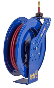 EZ-SH-350 by Coxreels | EZ-SH Series | 300 PSI EZ-Coil Safety Spring Driven Hose Reel for Air & Water | 3/8" Hose ID, 3/8" FNPT Inlet x 3/8" MNPT Hose End | Steel | 50ft PVC Hose Included