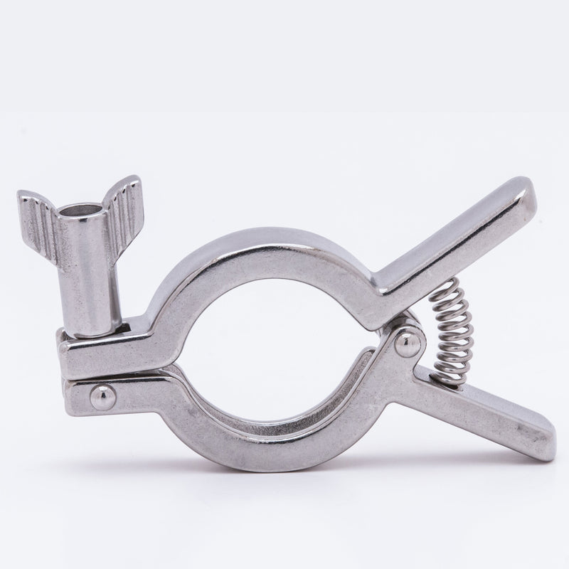 TCC-8SQ by Campbell Fittings | Sanitary Tri-Clamp | Easy Install Squeeze | 2" Hose Size | 304 Stainless Steel