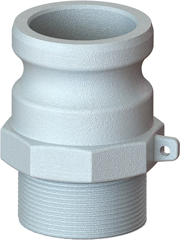 F-DI-400 by Campbell Fittings | Standard Cobra Cam & Groove Coupling | Type F | 4" Adapter x 4" Male NPT Thread | Ductile Iron