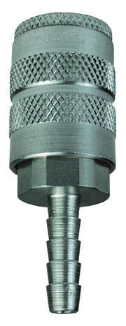 3FS3-S by Dixon Valve | Pneumatic Quick Disconnect Coupling | F-Series | Hose Barb | 3/8" Hose Barb x 3/8" Manual Industrial Interchange | Socket | Nitrile Seal | 303 Stainless Steel
