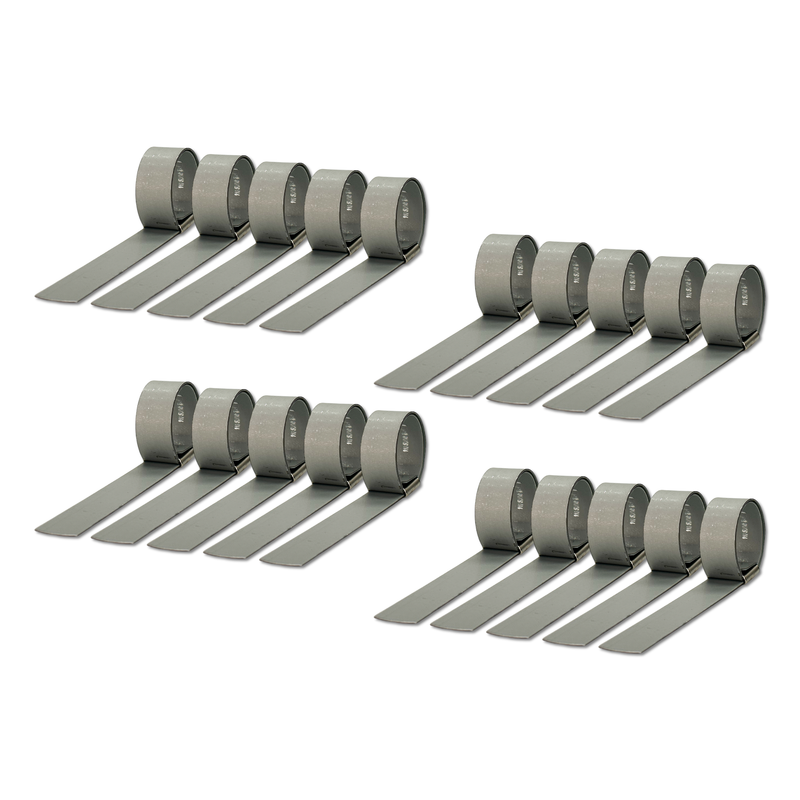 HBCP6 by Strapbinder | Center Punch Clamp | 1-1/2" ID | 5/8" Width | .027" Thickness | Galvanized Carbon Steel | Box of 100