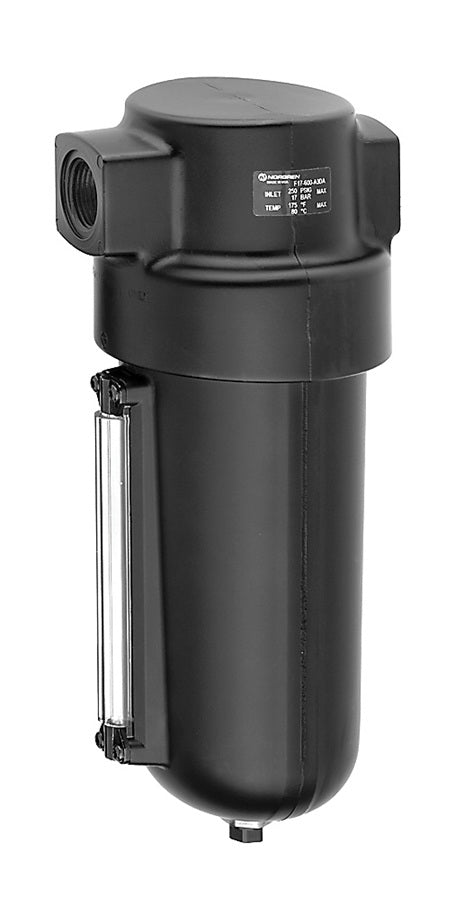 F17-600M by Dixon Valve | F17 Series 1 | Jumbo Airline Filter | 3/4" Port Size | 325 SCFM | Manual Drain | 1 qt Metal Bowl & Sight Glass