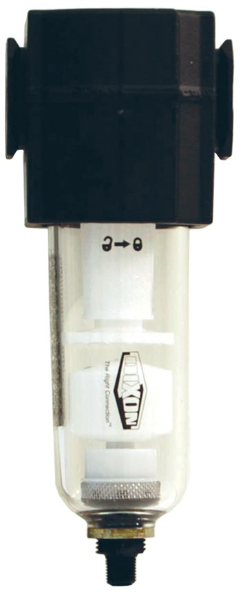 F73G-3M by Dixon Valve | F73 Series 1 | Compact Airline Filter | 3/8" Port Size | 65 SCFM | Manual Drain | 4 oz. Transparent Bowl