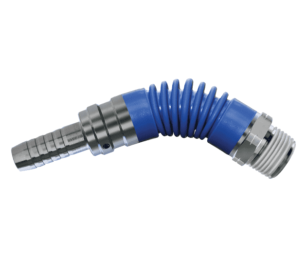 FA37H37M Hansen® by Danfoss | Pneumatic Connector | Flex-Air Series | 3/8" Hose Barb x 3/8" Male NPT Fitting