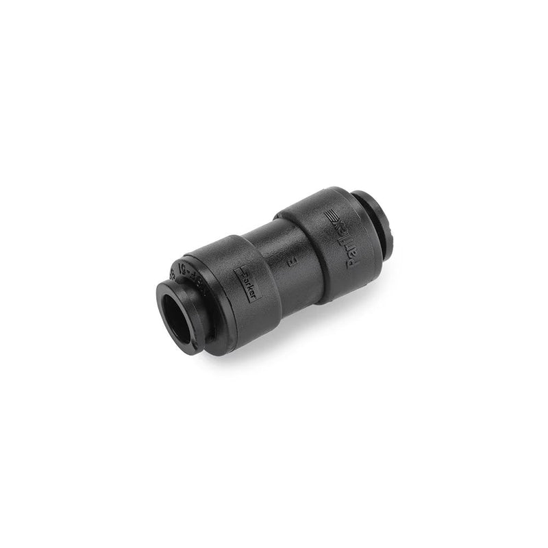 FB5UC5-HBLK by Parker | TrueSeal™ Tube to Tube Union Fitting | 5/16" Push-to-Connect | 1.70" Length | Straight | Black | Kynar®