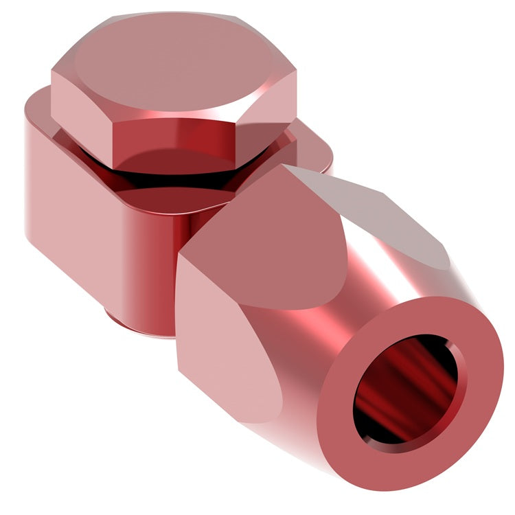FBM1070 (FCM1070) Eaton Aeroquip® -06 Banjo Fitting for Solex Carburetors with 12mm x 1.25" Thread - Aluminum