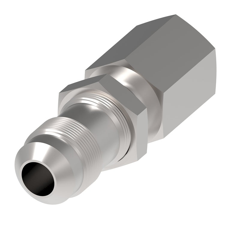 FBM2822 (FCM2822) Eaton Aeroquip® -08 Male AN Bulkhead x 3/8" Female Pipe Straight Adapter - Steel