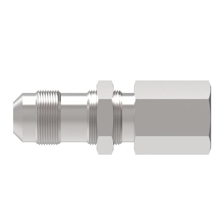 FBM2823 (FCM2823) Eaton Aeroquip® -10 Male AN Bulkhead x 1/2" Female Pipe Straight Adapter - Steel