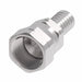 FC6216-0403S Aeroquip by Danfoss | Female SAE 45° Swivel PTFE Crimp Fitting | FC Series | Nipple Assembly | -04 Female SAE 45° Swivel x -03 Hose Barb | Steel