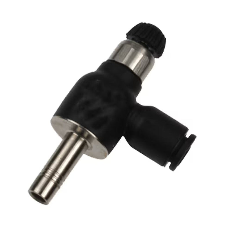 FCCSPI731-6M by Parker | Plug-In In Flow Controls | 6 mm Push-to-Connect x 6 mm Plug-In Stand Pipe | 58 mm Length | 90° Elbow | Glass-Reinforced Nylon | Pack of 10