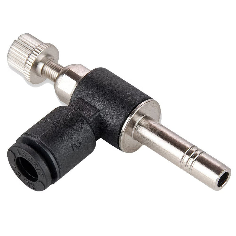 FCMSPI731-4 by Parker | Plug-In In Flow Controls | 1/4" Push-to-Connect x 1/4" Plug-In Stand Pipe | 1.91" Length | 90° Elbow | Glass-Reinforced Nylon | Pack of 10
