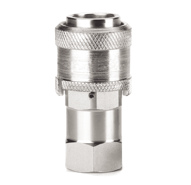 FD35-1001-06-06 Hansen® by Danfoss | Quick Disconnect Coupling | FD35 Series | 3/8" Female NPT x 3/8" High Pressure Ball Latch | Socket | FKM Seal | Valved | Steel