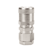 FD49-1001-06-06 Hansen® by Danfoss | Quick Disconnect Coupling | FD49 Series | 3/8" Female NPT x 3/8" NFPA T3.20.15 HTMA Interchange | Socket | Valved | Buna-N Seal | Steel