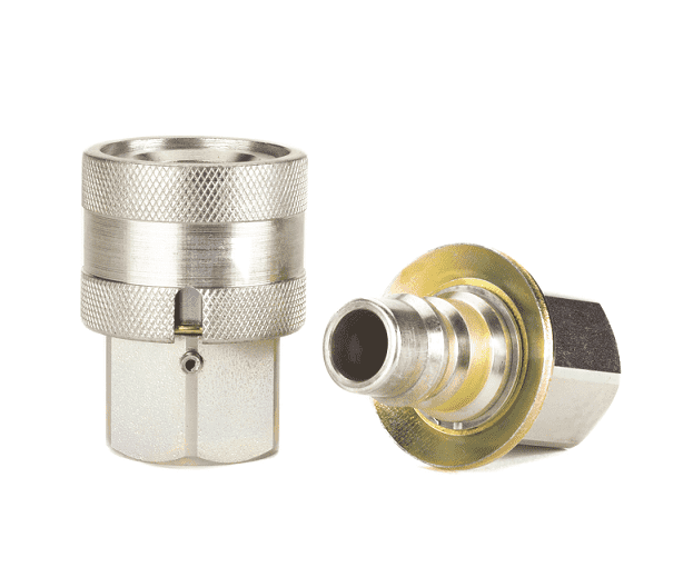 FD69-1010-080808 Hansen® by Danfoss | Quick Disconnect Coupling | FD69 Series | 1/2" Female NPT x 1/2" Female NPT x 1/2" Water Blast | Socket | NBR Seal | Stainless Steel