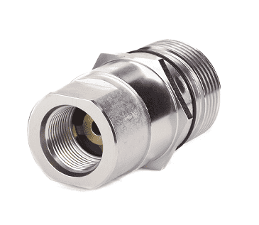 FD86-1008-16-16 Hansen® by Danfoss | Quick Disconnect Coupling | FD86 Series | 1" Female SAE O-Ring Boss x 1" Thread to Connect 5,000 psi Dry Break High Impulse | Plug | NBR Seal | Steel