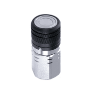 6FFS25 Hansen® by Danfoss | Quick Disconnect Coupling | FF Series | 1/4" Female NPT x 1/4" ISO 16028 Flat Face | Socket | NBR+AU Seal | Steel