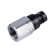 6FFP25 Hansen® by Danfoss | Quick Disconnect Coupling | FF Series | 1/4" Female NPT x 1/4" ISO 16028 Flat Face | Plug | NBR+AU Seal | Steel