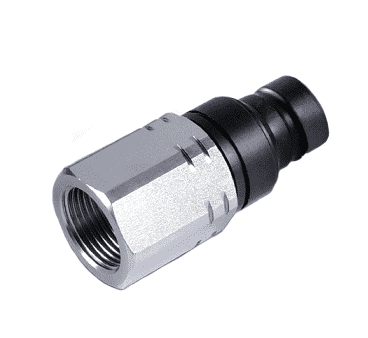 6FFP25 Hansen® by Danfoss | Quick Disconnect Coupling | FF Series | 1/4" Female NPT x 1/4" ISO 16028 Flat Face | Plug | NBR+AU Seal | Steel