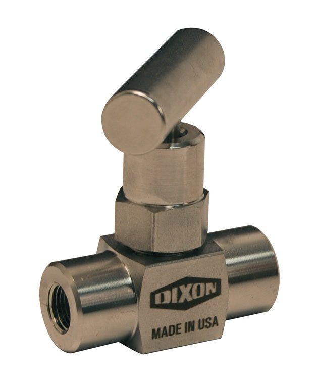 FFS102 by Dixon Valve | Mini Needle Valve | T Design Handle | 1/4" Female NPT x 1/4" Female NPT | 316 Stainless Steel